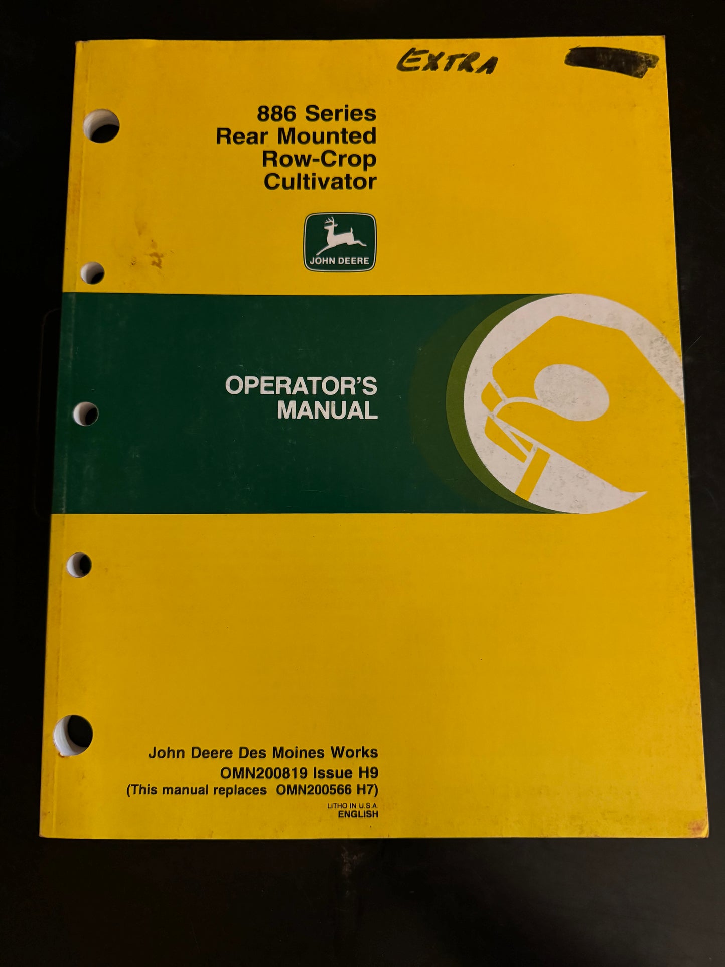 John Deere _ 886 Series Rear Mounted Row-Crop Cultivator _ Operator’s Manual