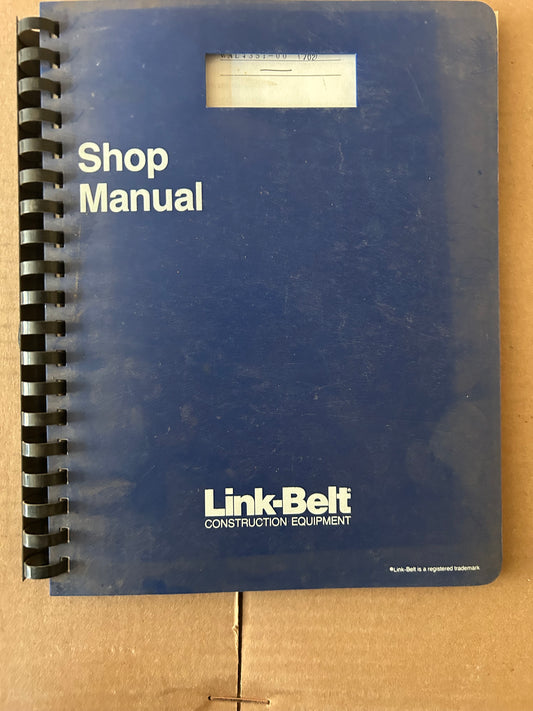 Link-Belt _ LS-4300 _ Shop Manual