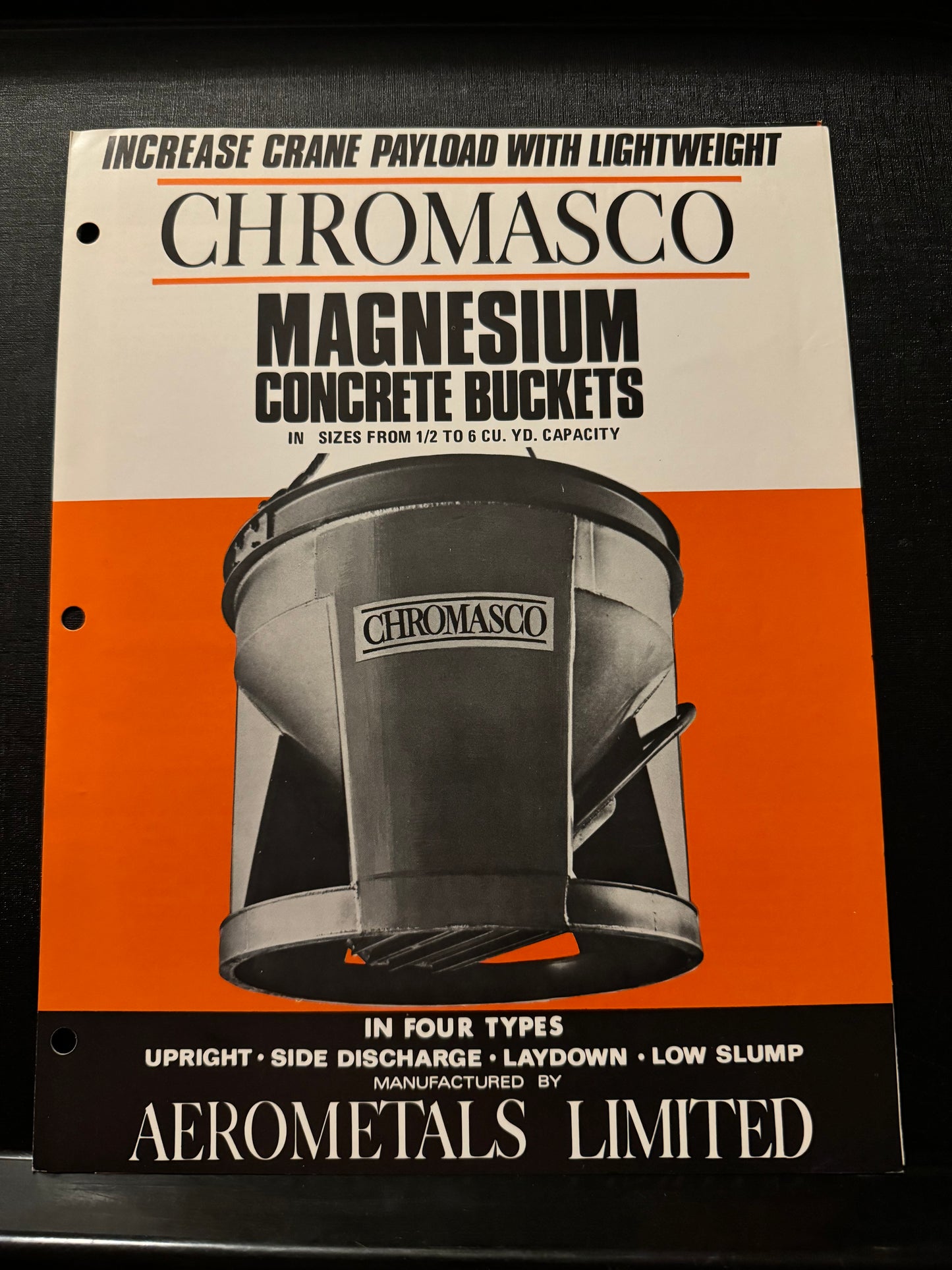 Chromasco Magnesium Concrete Buckets