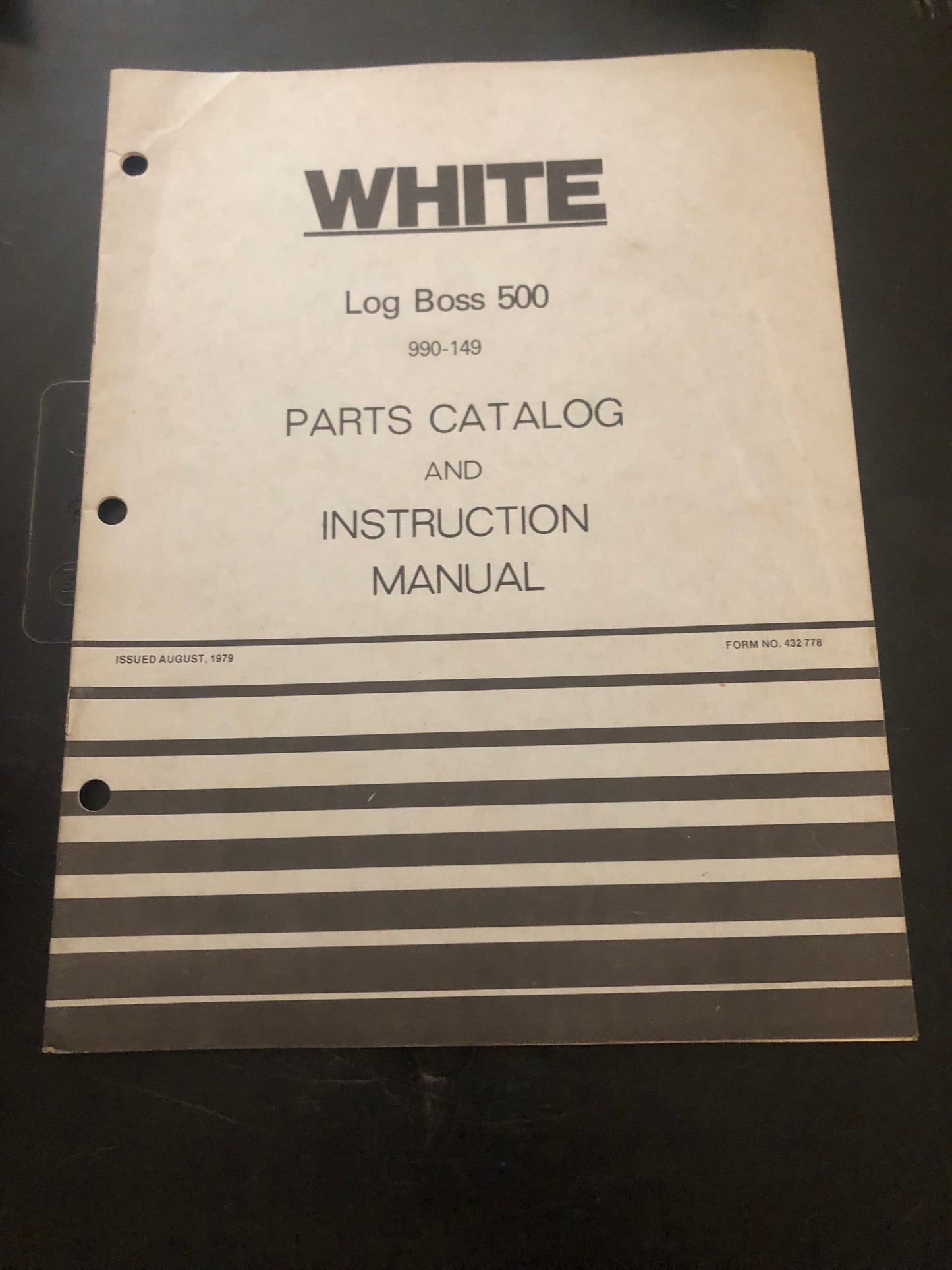 White _ log boss 500 _ Parts Catalog & Instruction Manual