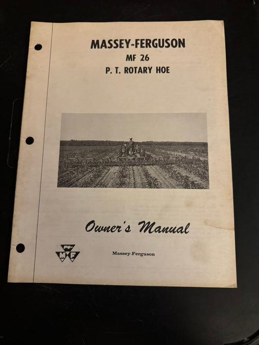 Massey _ MF 26 PT Rotarty Hoe _ Owner’s Manual