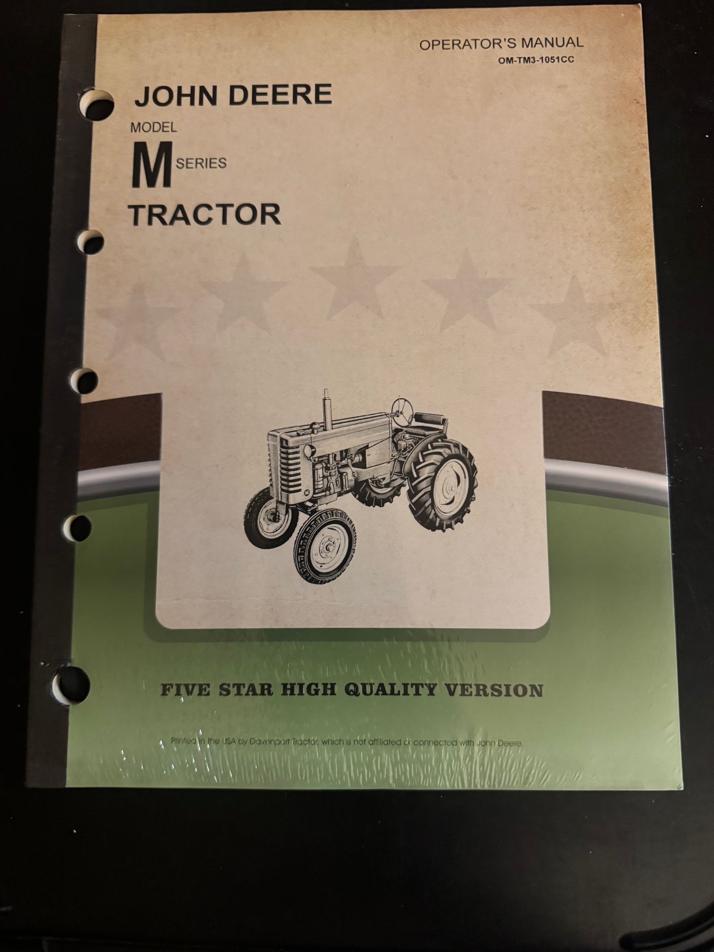 John Deere _ model M series Tractor _ operator’s manual OM-TM3-1051CC