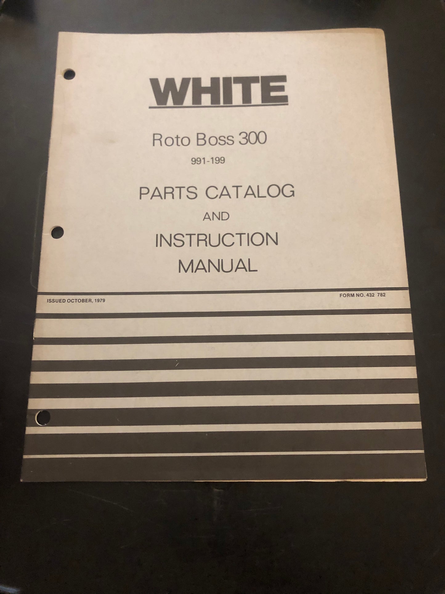 White _ Roto Boss 300 _ Parts Catalog & Instruction Manual