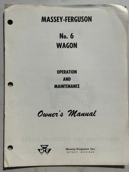 Massey Ferguson MF 6 Wagon_ Owner’s Manual