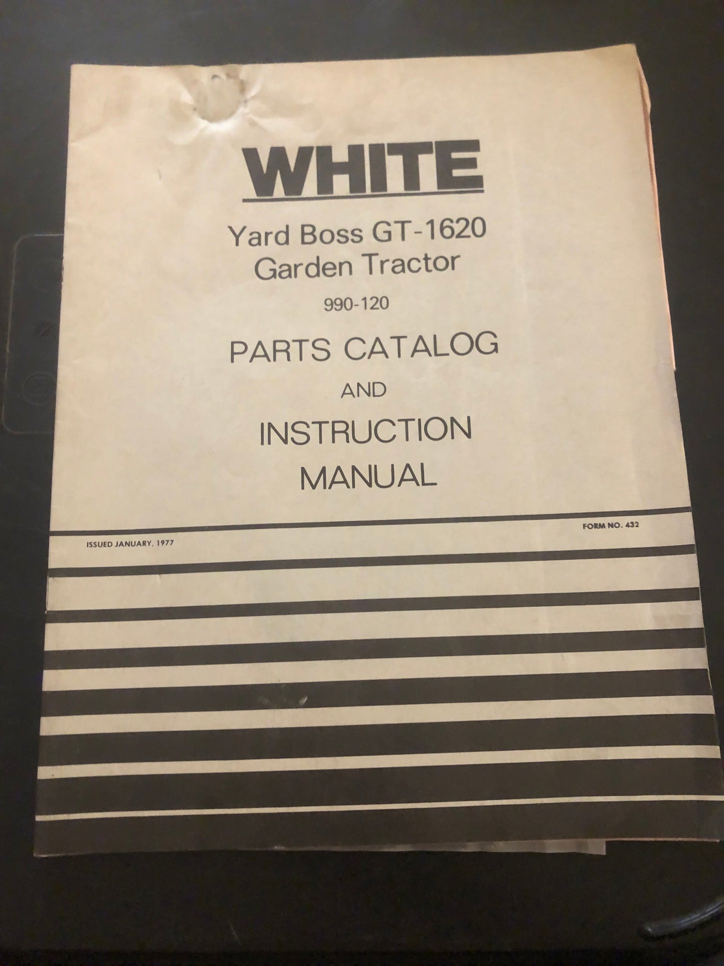 White _ Yard Boss GT-1620 _ Parts Catalog & Instruction Manual