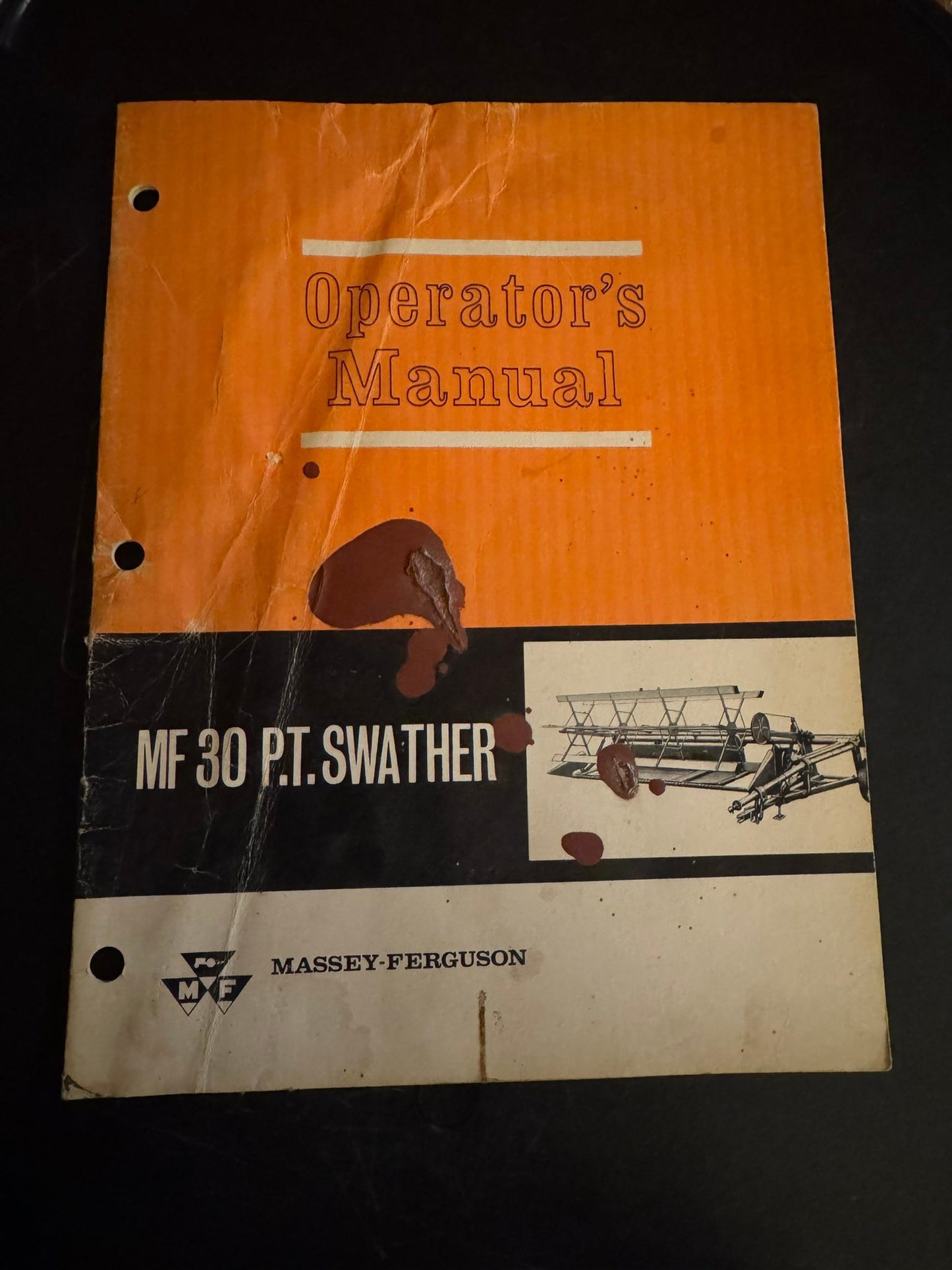 Massey Ferguson _ MF 30 P.T. Swather _ Operator’s Manual
