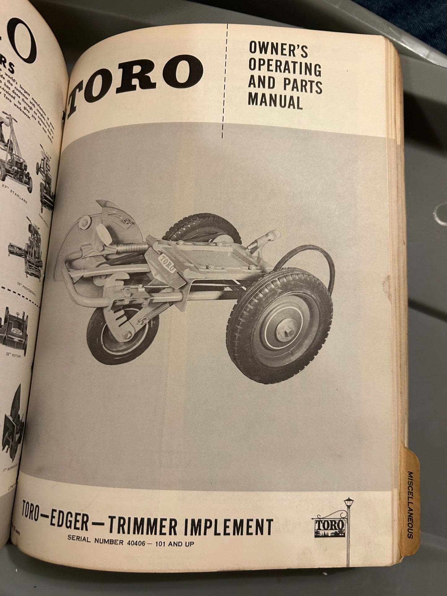 Toro Collection of manuals