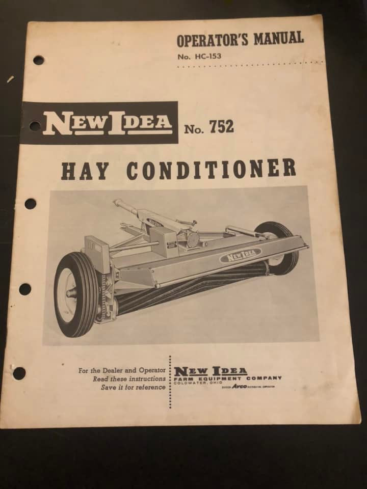 New Idea _ no 752 Hay Conditioner HC-153 _ Operator’s Manual