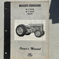 Massey Ferguson MF 35 Special  & 35 Deluxe Tractor _ Owner’s Manual