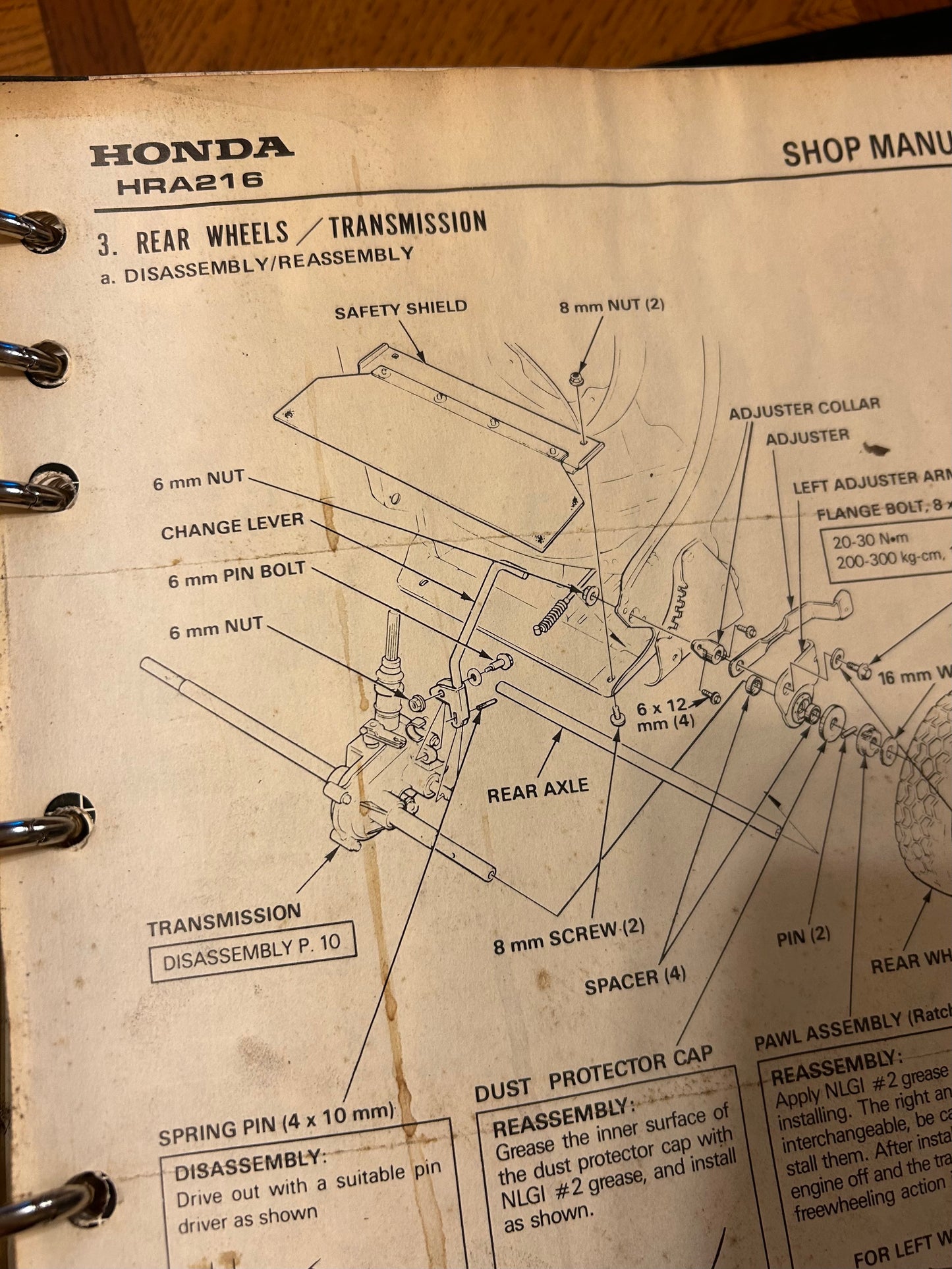 Honda Power Equipment Shop Manuals Binder #2