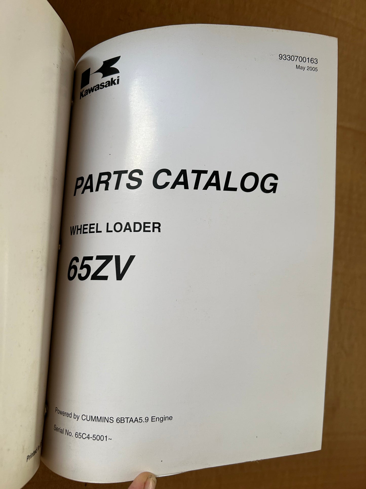 Kawasaki _ 65ZV Wheel Loader _ Binder