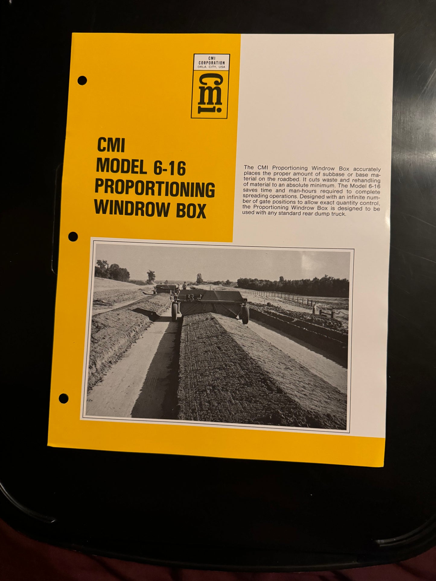 CMI _ Model 6-16 Proportioning Windrow Box