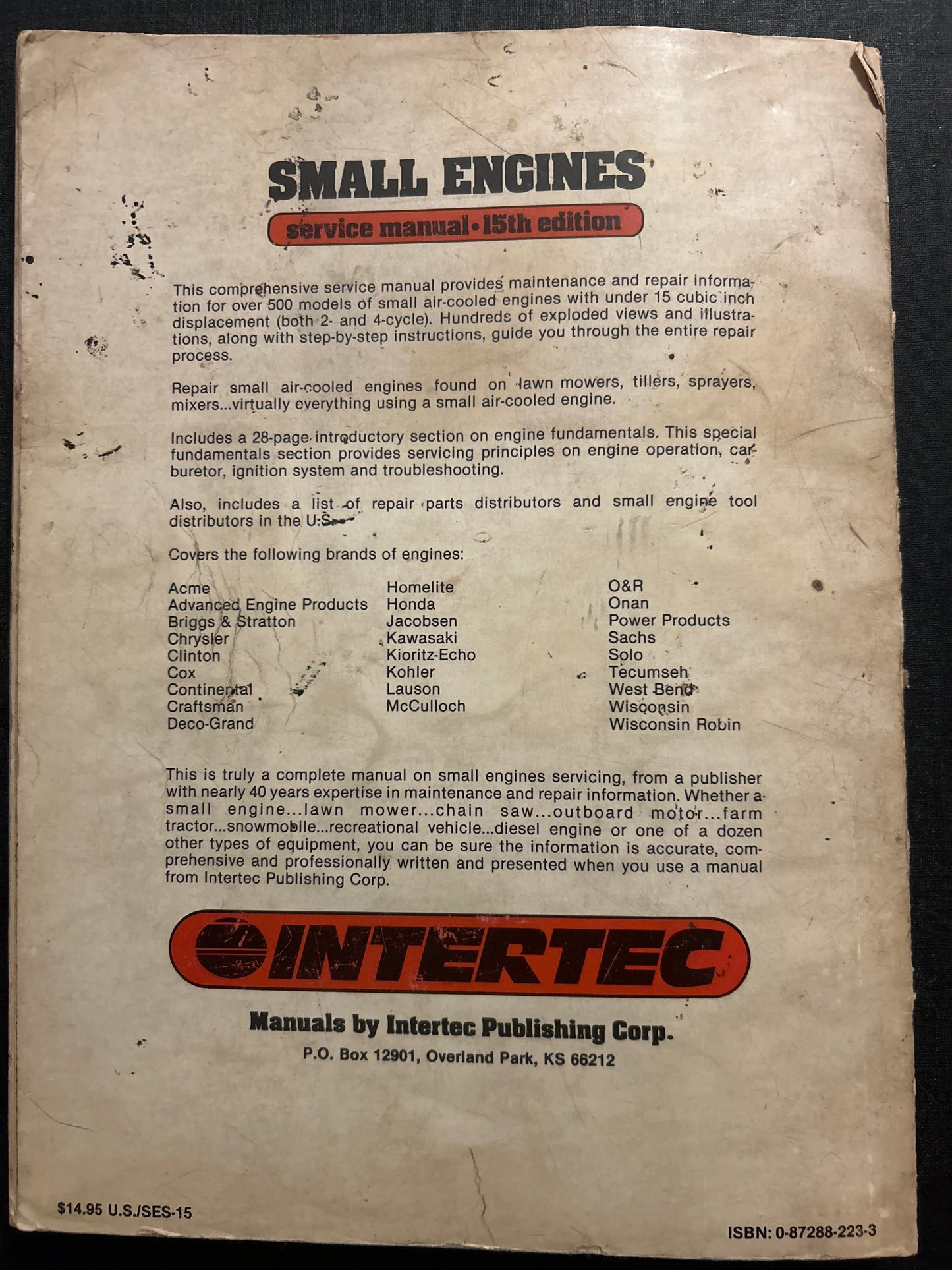 Small Engines Service Manual _ multiple editions