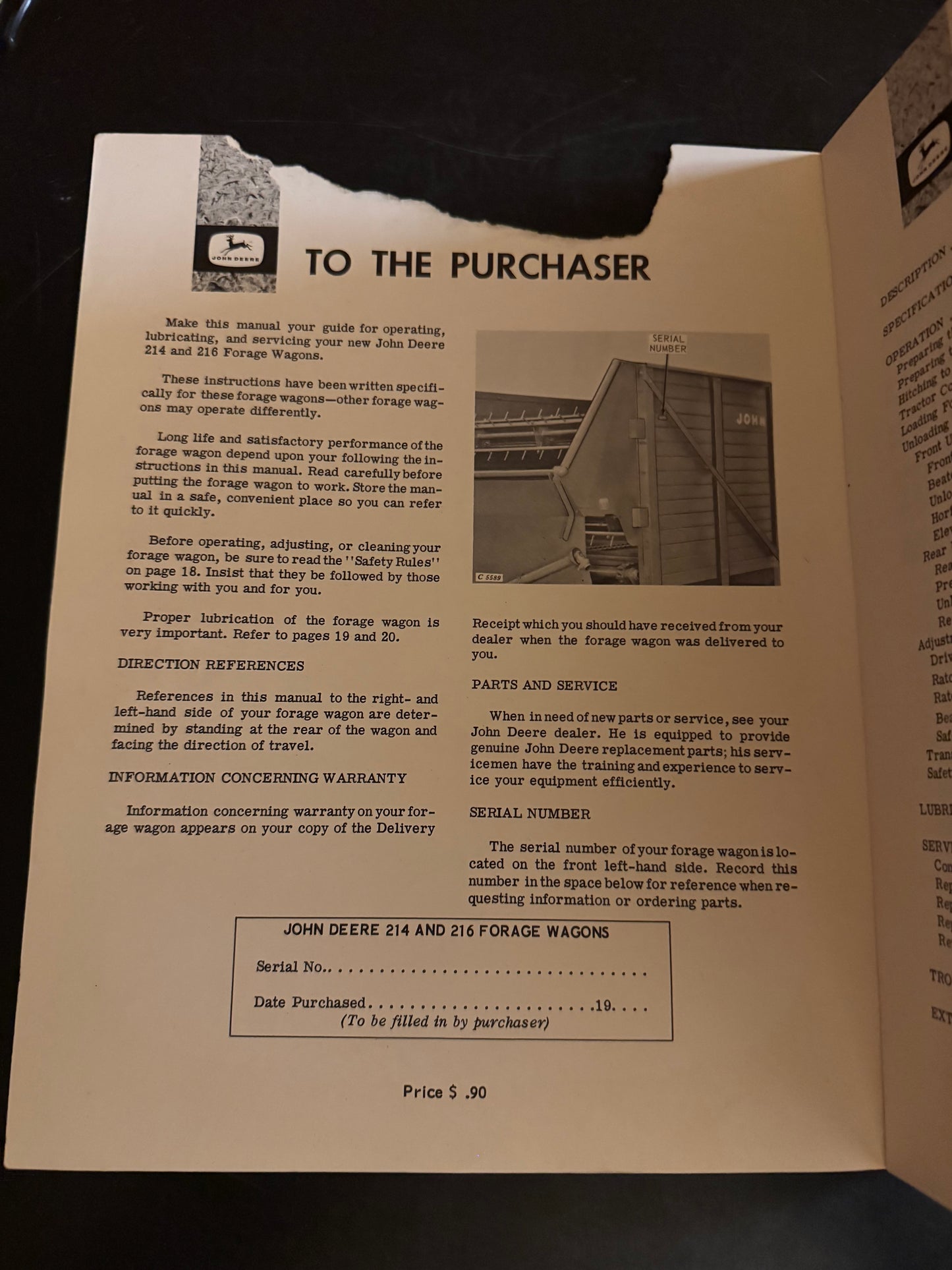 John Deere _ 214-216 Forage Wagons _ Operator’s Manual
