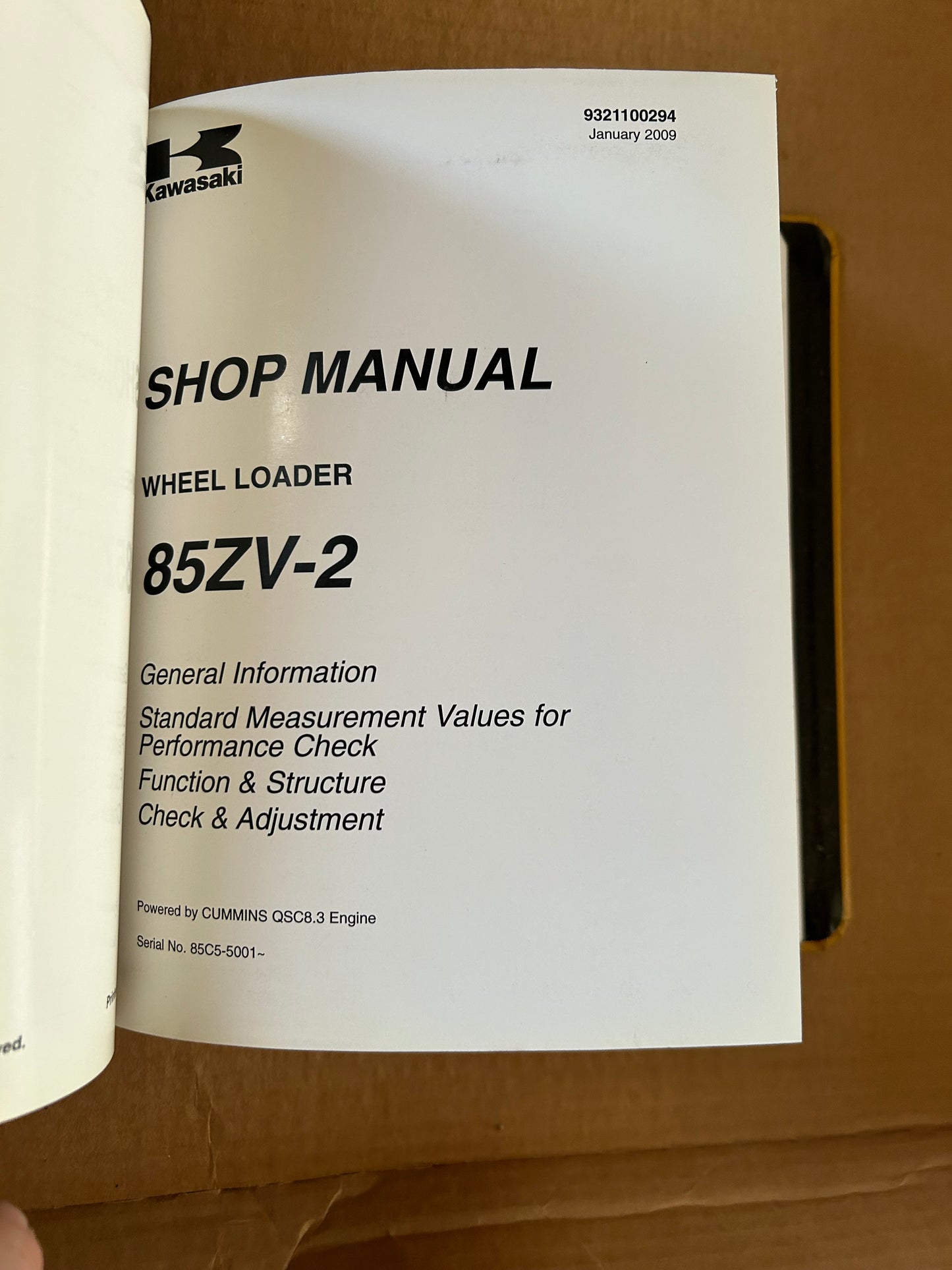 Kawasaki _ 85ZV-2 Wheel Loader _ Binder