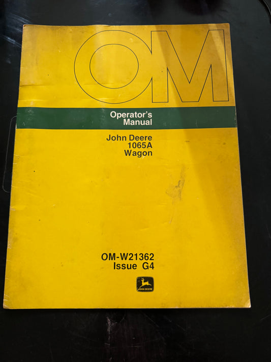 John Deere _ 1065A Wagon _ Operator’s Manual