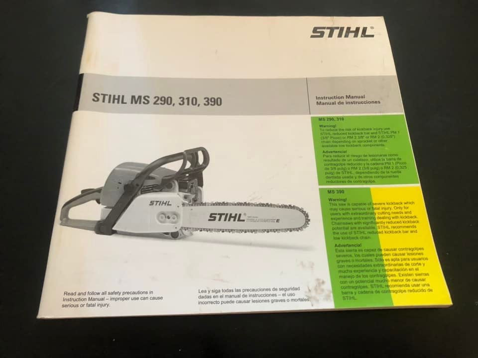 Stihl _ MS 290, 310, 390 Instruction Manual