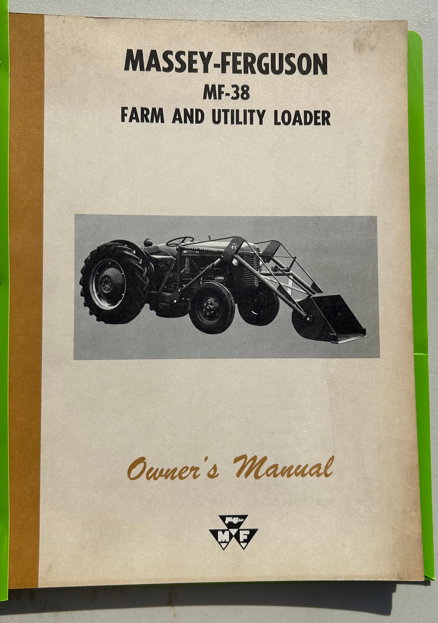 Massey Ferguson MF 38 Farm & Utility Loader _ Owner’s Manual