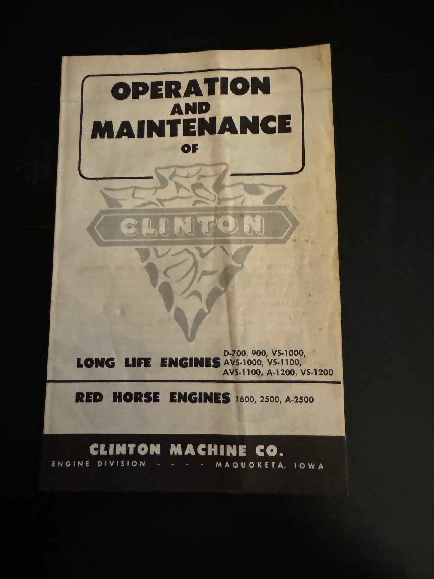 Clinton _ Lifelong & Red Horse Engines _ Operation & Maintenance