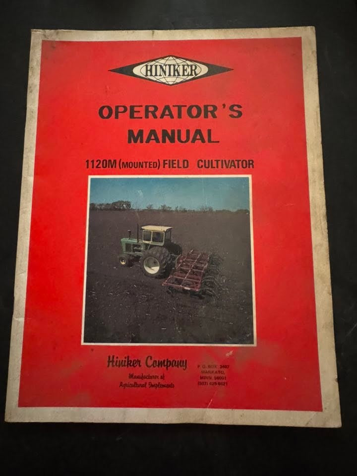 Hiniker _ 1120 (Mounted) Field Cultivator _ Operator’s Manual