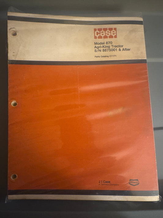Case _ Model 870 Agri-King Tractor S/N 8675001 & After _ Parts Catalog C1171