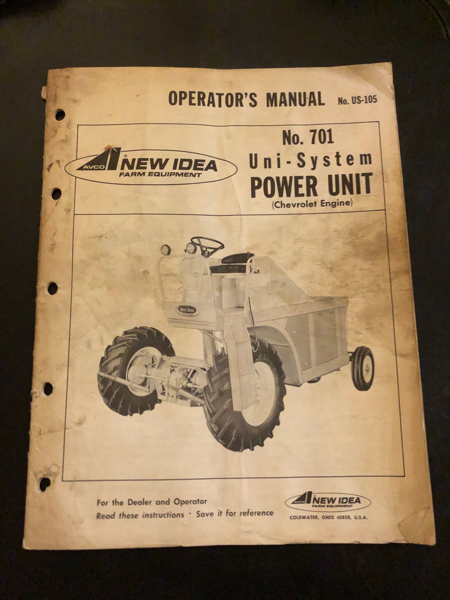 New Idea _ No 701 Uni-System Power Unit _ Operator's Manual