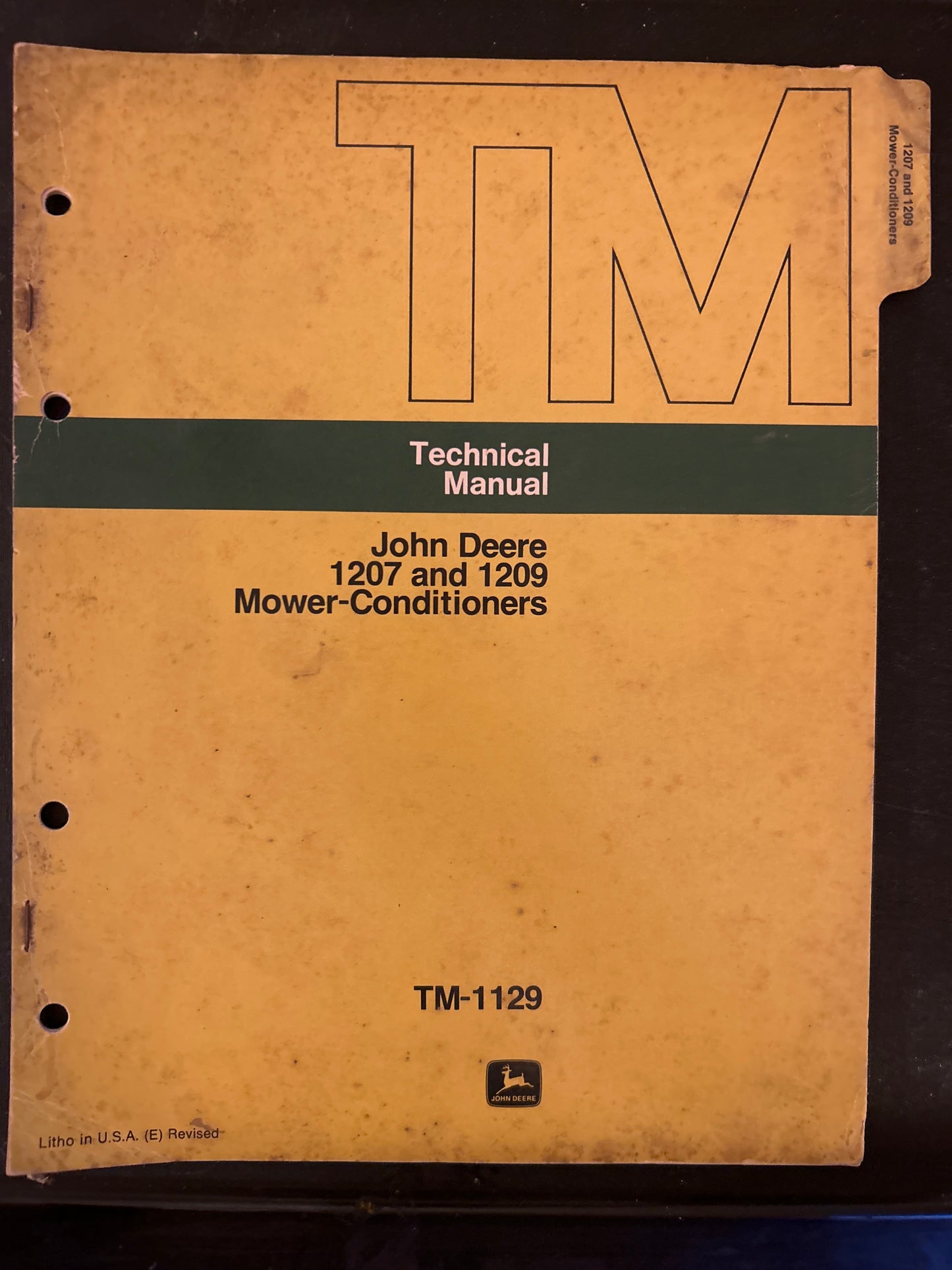 John Deere _ 1207 & 1209 Mower-Conditioner _ Technical Manual TM-1129