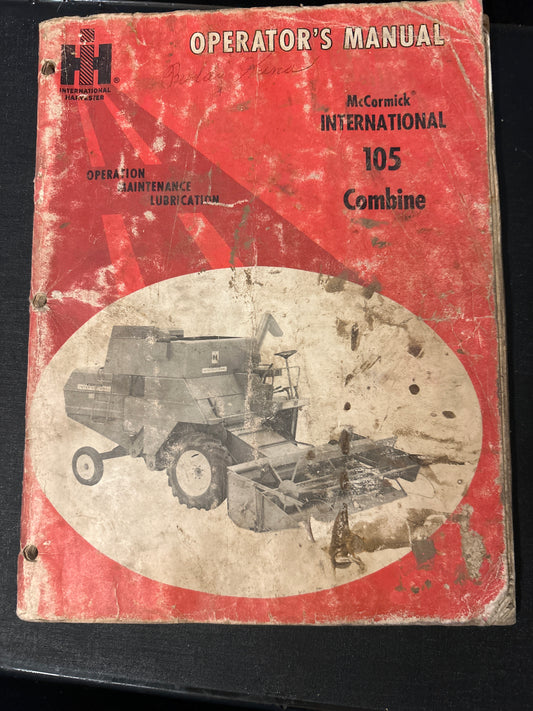 IH _ McCormick International 105 Combine _ Operator’s Manual