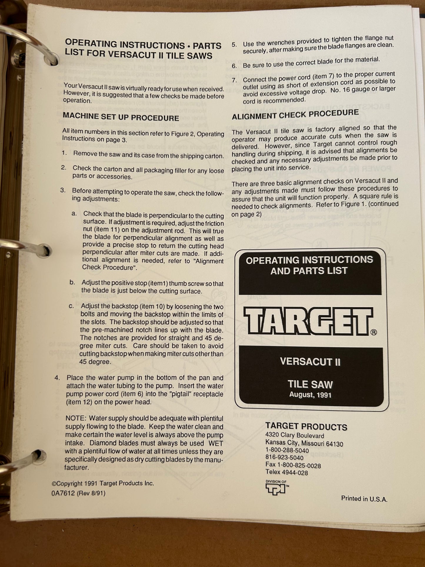 XANDER Target _ Saws & Etc Manuals vol 1