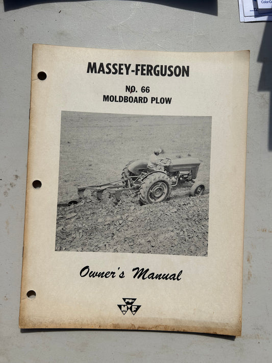 Massey Ferguson No 66 Moldboard Plow _ Owner’s Manual