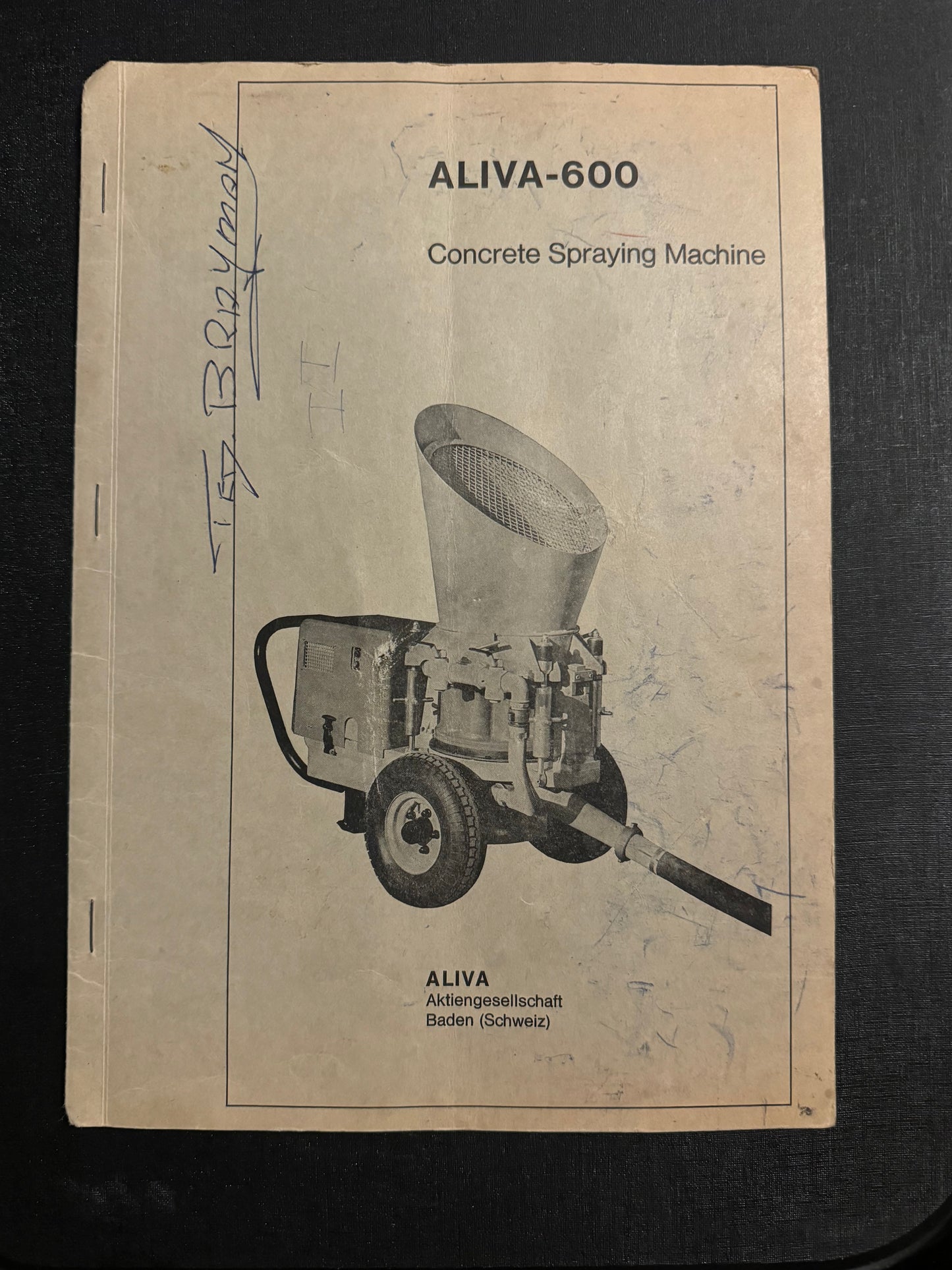 Aliva-600 Concrete Spraying Machine