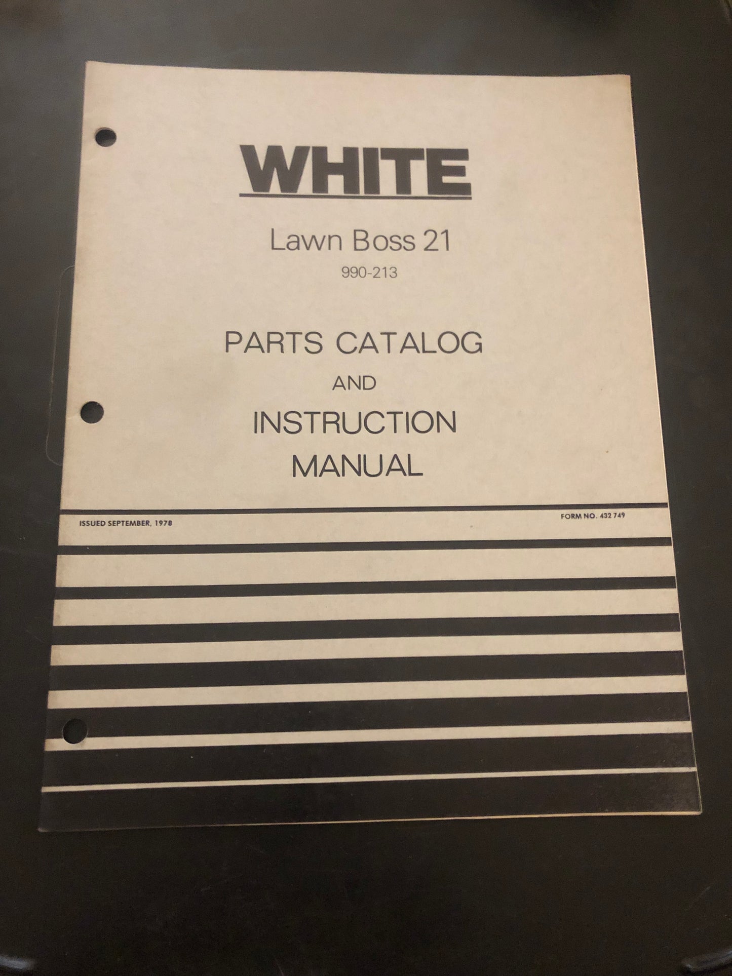 White _ lawn boss 21 _ Parts Catalog & Instruction Manual