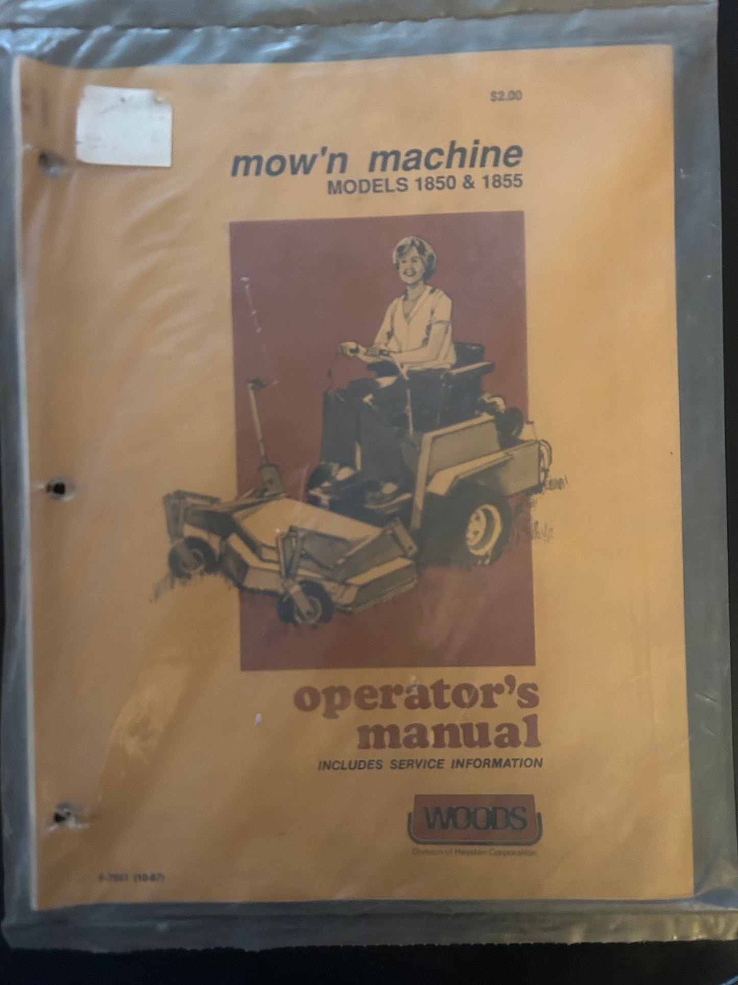Woods _ mow’n machine 1850 & 1855 _ Operator’s Manual