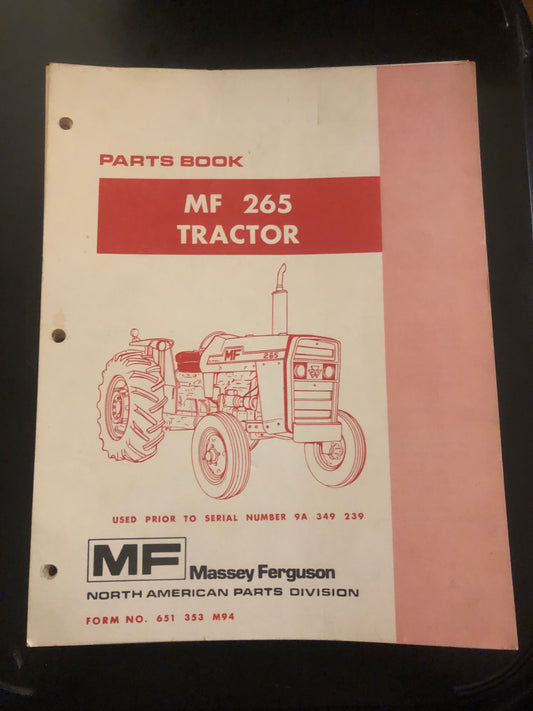 Massey Ferguson _ MF 265 Tractor _ Parts Book