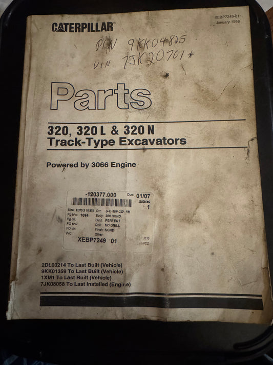 Caterpillar _ 320, 320 L & 320 N Track-Type Excavator _ Parts