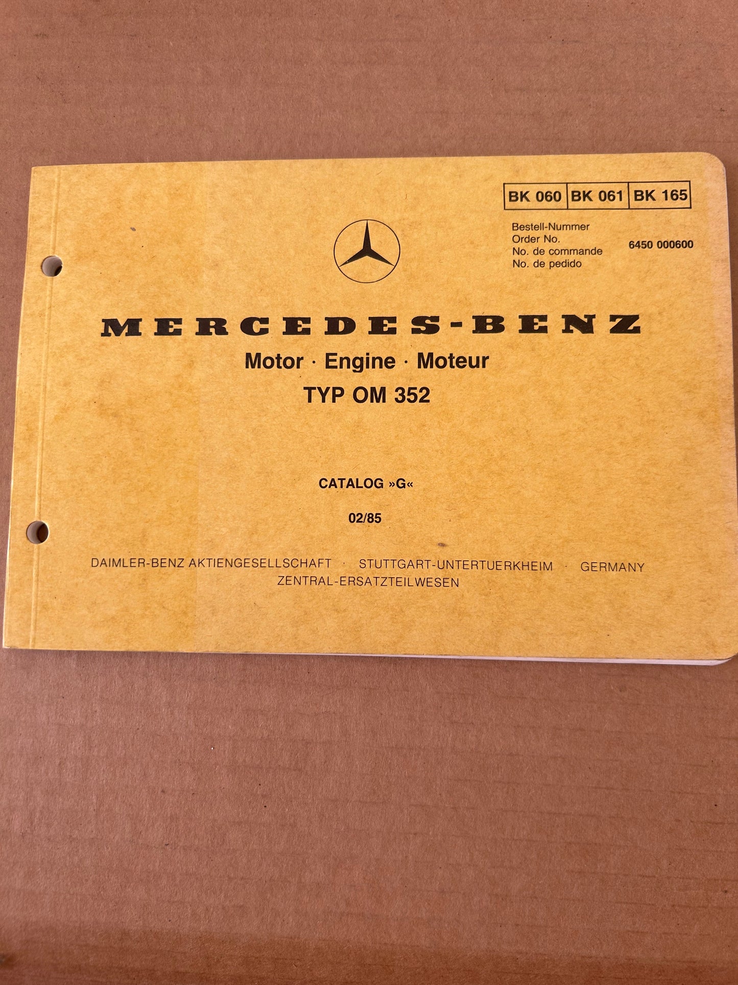 Mercedes-Benz _ OM 352, 352 A, 362 LA & OM 420 _ Workshop Manual