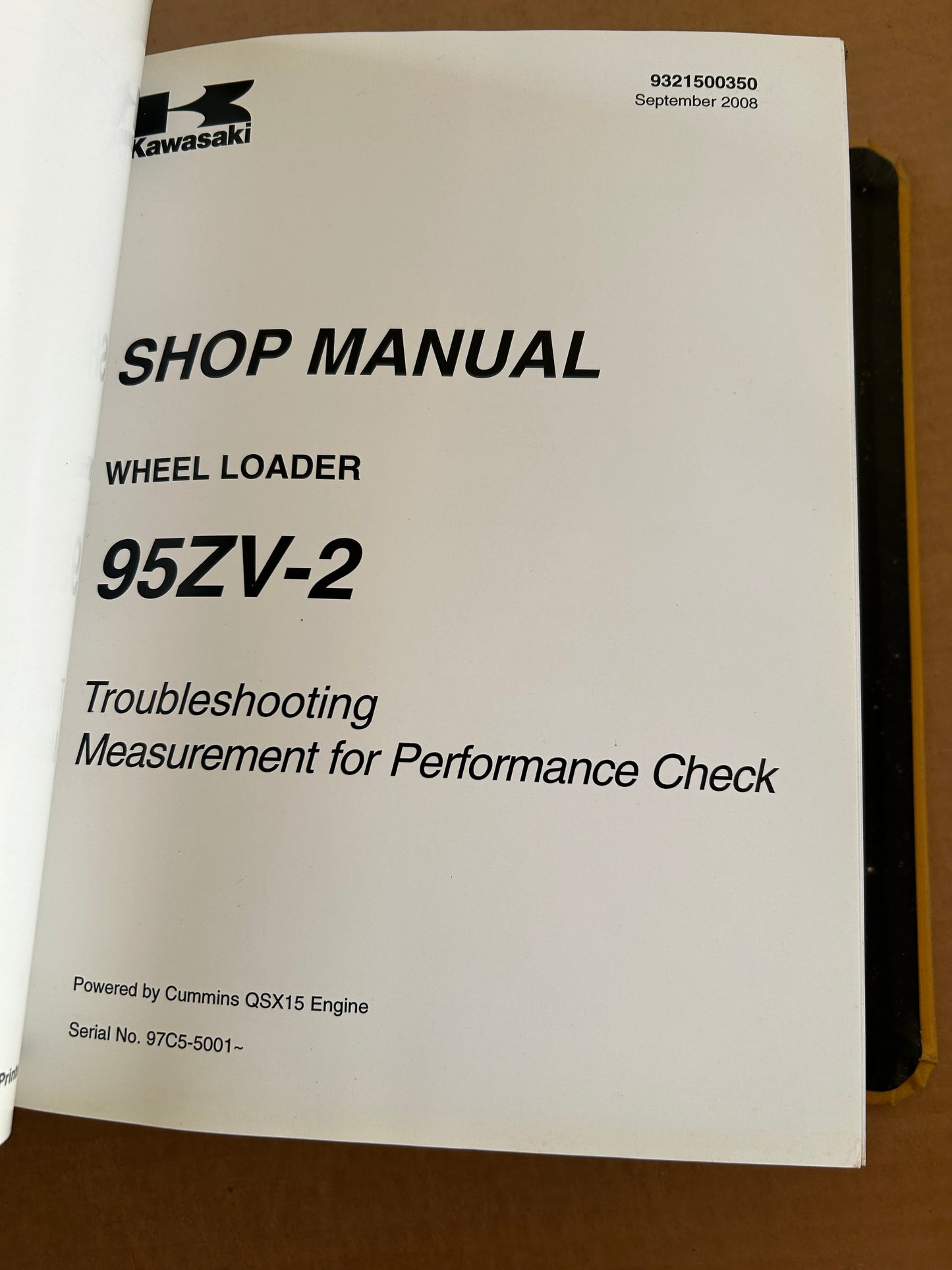 Kawasaki _ 95ZV2 Wheel Loader _ Binder