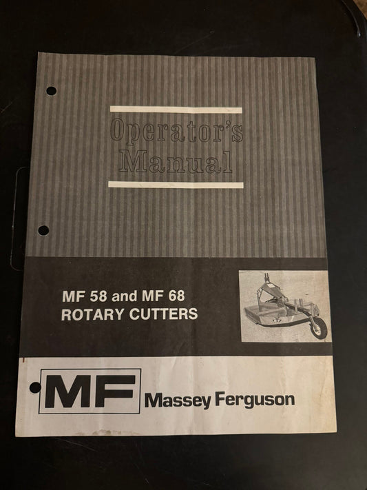 Massey Ferguson _ MF 58 & 68 Rotary Cutters _ Operator’s Manual