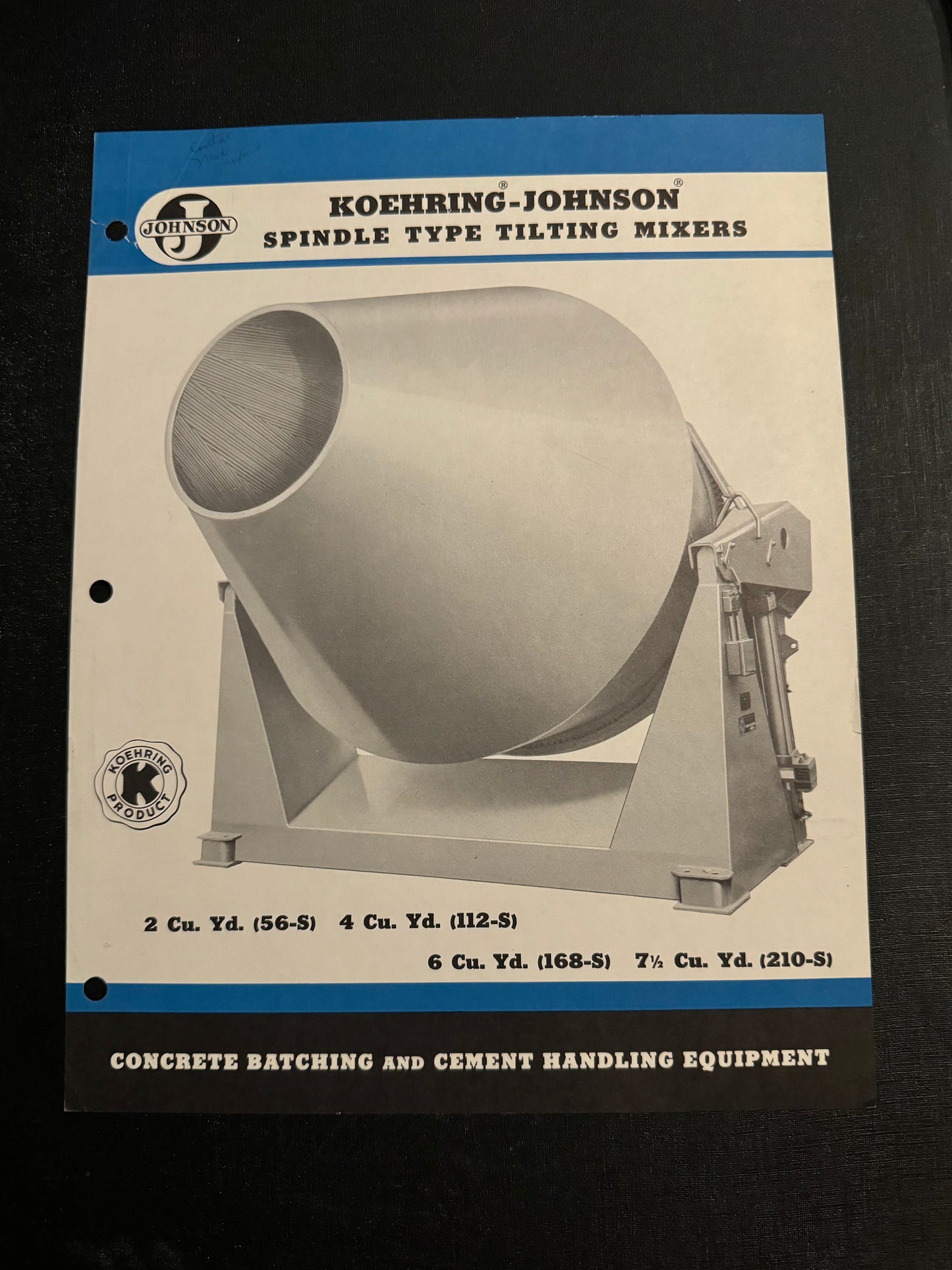 Koering-Johnson _ Spindle Type Tilting Mixers