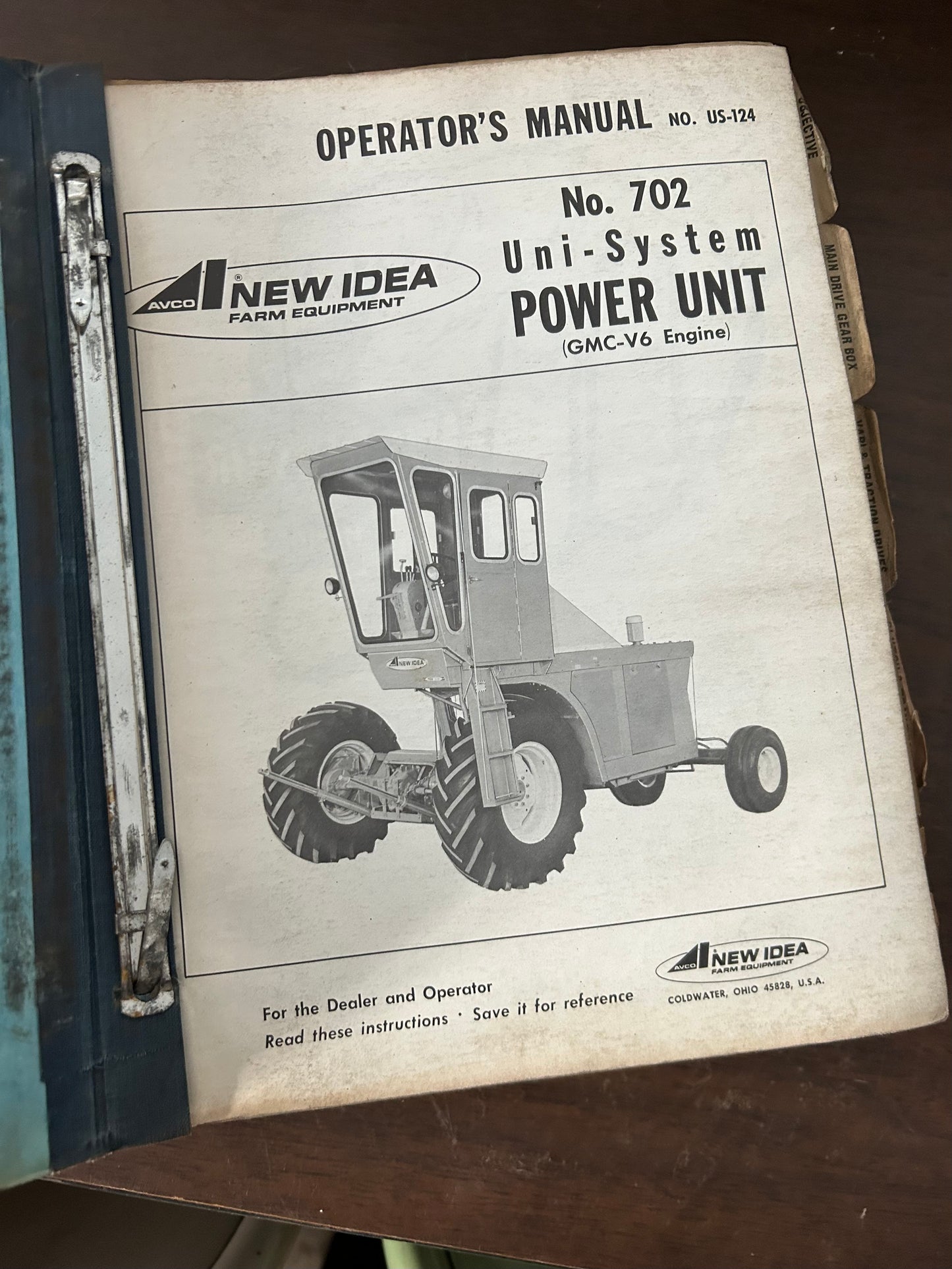 New Idea _ no 702 Uni-System Power Unit _ Operator’s Manual & Dealer Service Education