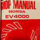 Honda Power Equipment Shop Manuals Binder