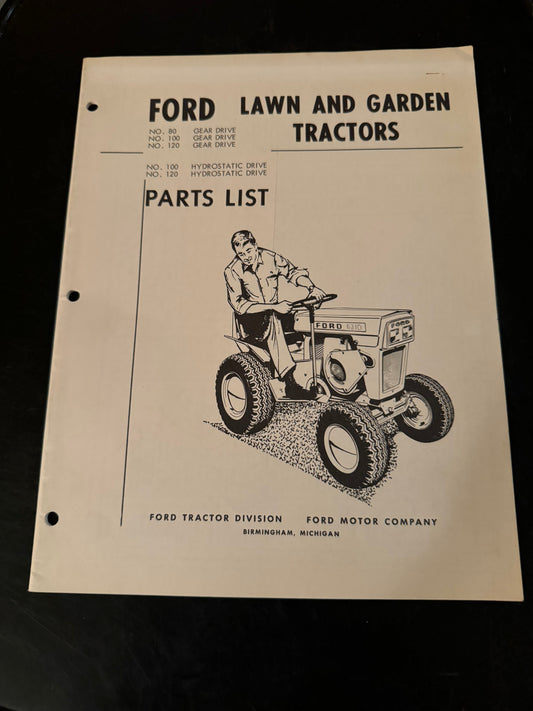 Ford _ Lawn & Garden Tractors _ Parts List