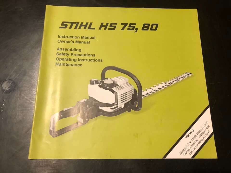 Stihl _ HS 75, 80 Instructions & Owner’s Manual