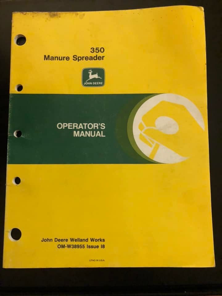 John Deere _ 350 Manure Spreader _ Operator’s Manual