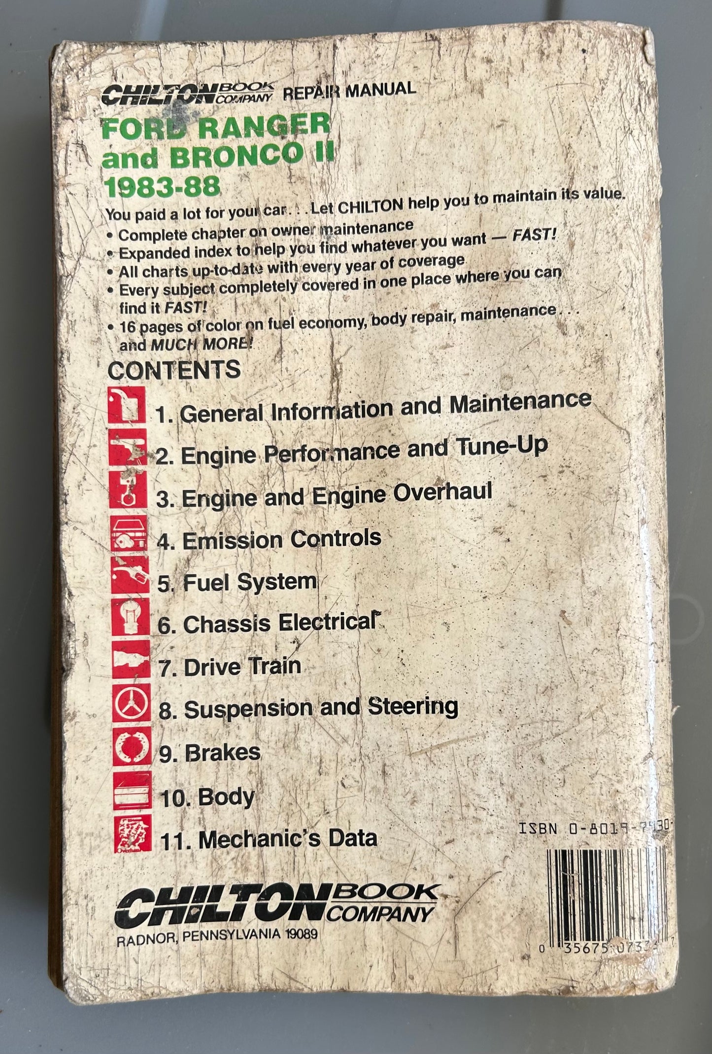 Ranger & Bronco II 1983-88 _ Chilton Repair Manual
