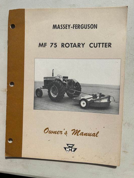 Massey Ferguson MF 75 Rotary Cutter _ Owner’s Manual