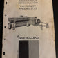 Sperry New Holland - Hayliner 273 - Assembly Information