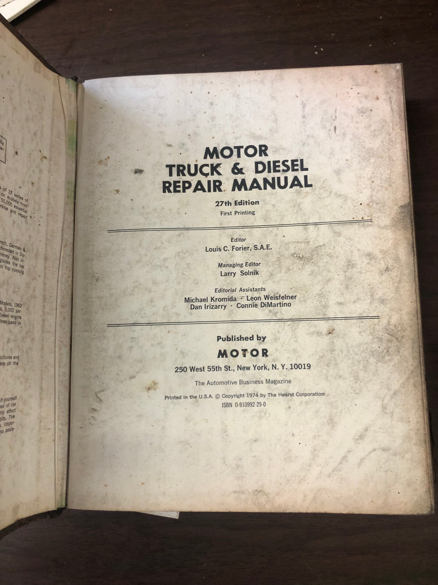 Motor _ heavy truck repair manual