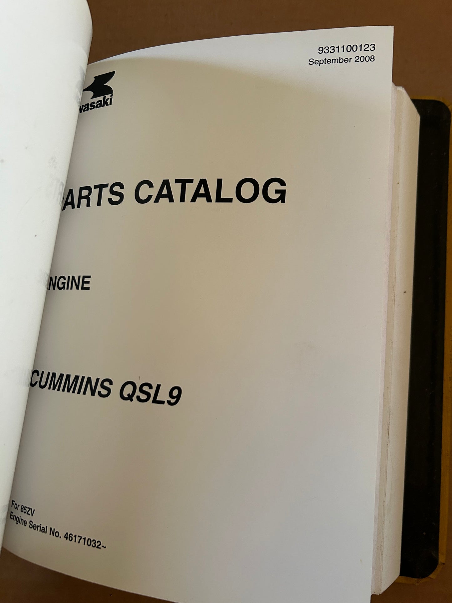 Kawasaki _ 85ZV Wheel Loader _ Binder