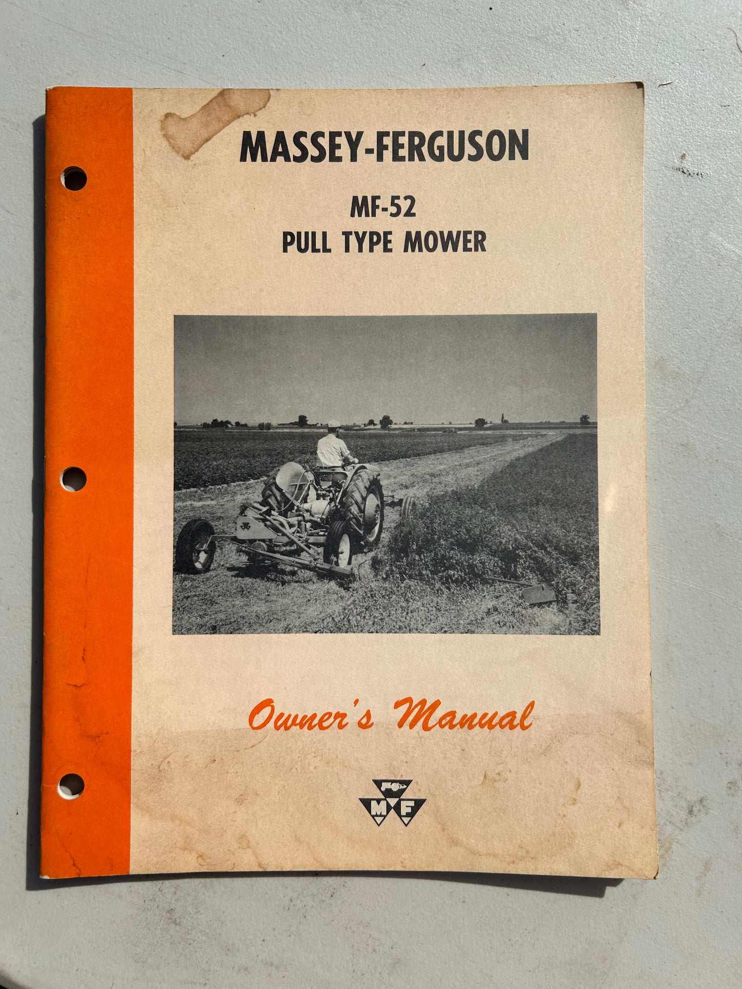 Massey Ferguson MF 52 Pull Type Mower _ Owner’s Manual